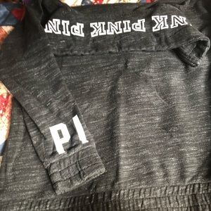 Pink 1/4 zip pullover